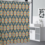 Tribal Native American Pattern Print Premium Shower Curtain