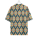 Tribal Native American Pattern Print Rayon Hawaiian Shirt