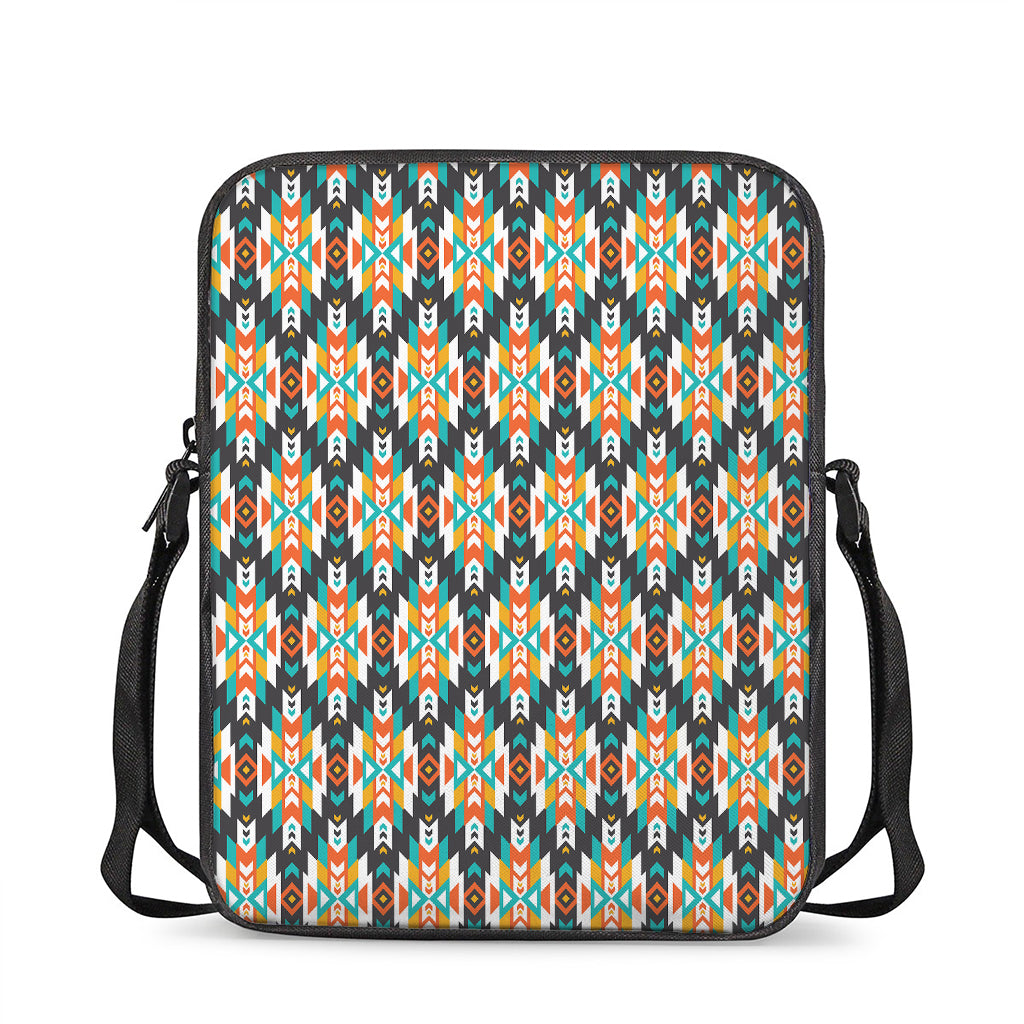 Tribal Native American Pattern Print Rectangular Crossbody Bag