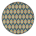 Tribal Native American Pattern Print Round Floor Mat