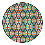 Tribal Native American Pattern Print Round Floor Mat