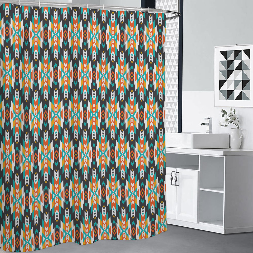 Tribal Native American Pattern Print Shower Curtain