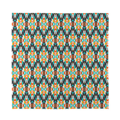 Tribal Native American Pattern Print Silk Bandana