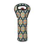 Tribal Native American Pattern Print Single Neoprene Wine Tote