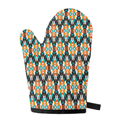 Tribal Native American Pattern Print Single Oven Mitt