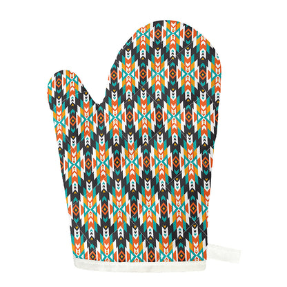 Tribal Native American Pattern Print Single Oven Mitt