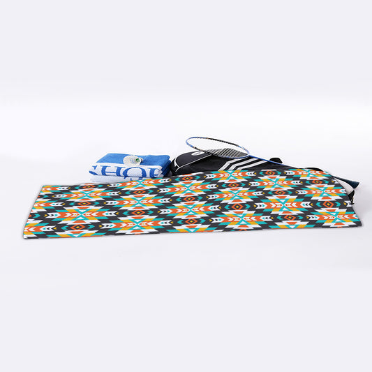 Tribal Native American Pattern Print Sports Towel