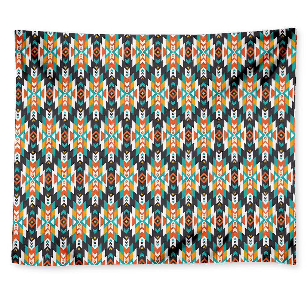 Tribal Native American Pattern Print Tapestry