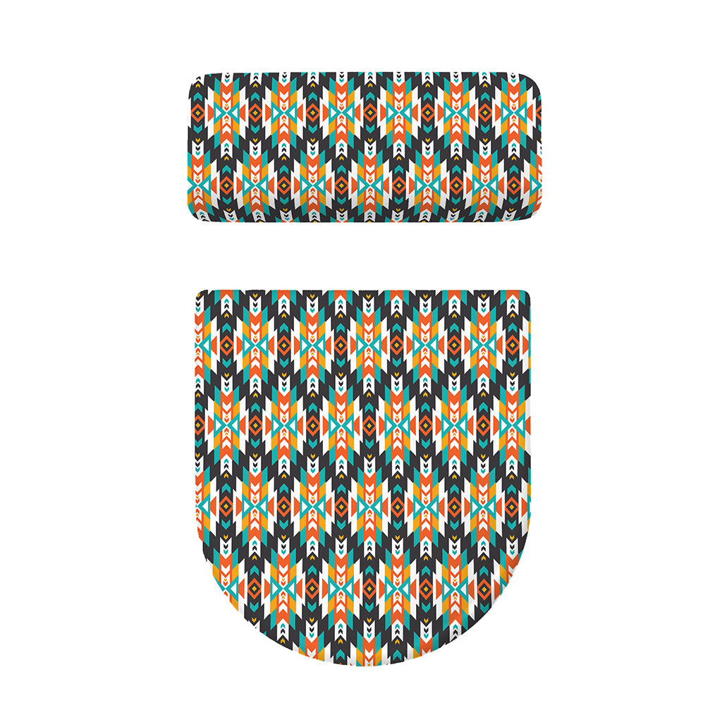 Tribal Native American Pattern Print Toilet Lid And Tank Cover Set