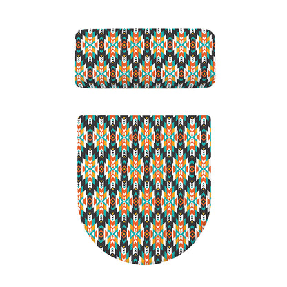 Tribal Native American Pattern Print Toilet Lid And Tank Cover Set