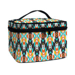 Tribal Native American Pattern Print Travel Makeup Bag