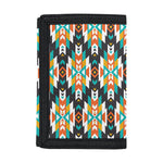 Tribal Native American Pattern Print Trifold Wallet