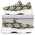 Tribal Native American Pattern Print White Chunky Shoes