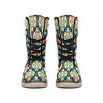 Tribal Native American Pattern Print Winter Boots
