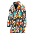 Tribal Native American Pattern Print Women's Bathrobe