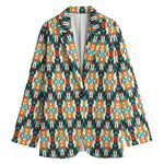 Tribal Native American Pattern Print Women's Blazer