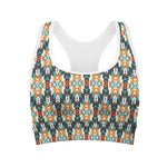 Tribal Native American Pattern Print Women's Sports Bra
