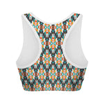 Tribal Native American Pattern Print Women's Sports Bra