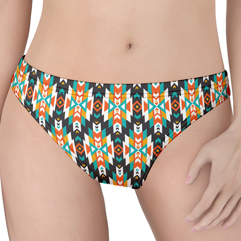 Tribal Native American Pattern Print Women's Thong