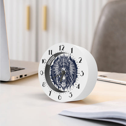 Tribal Native Indian Girl Print Alarm Clock
