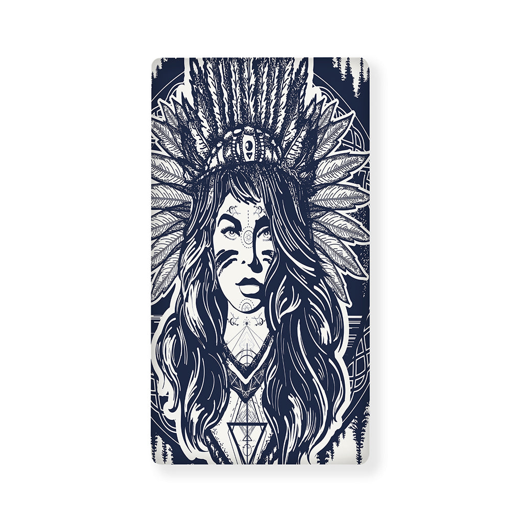 Tribal Native Indian Girl Print Baby Crib Sheet