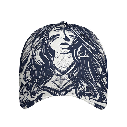 Tribal Native Indian Girl Print Baseball Cap