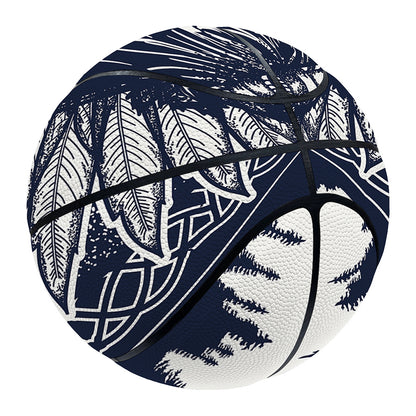 Tribal Native Indian Girl Print Basketball