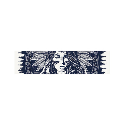 Tribal Native Indian Girl Print Bed Runner