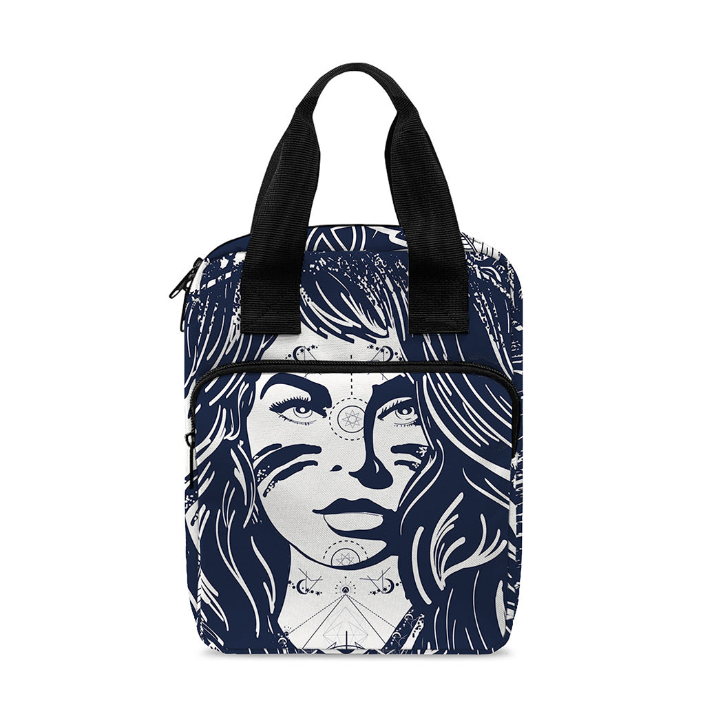 Tribal Native Indian Girl Print Bible Tote Bag