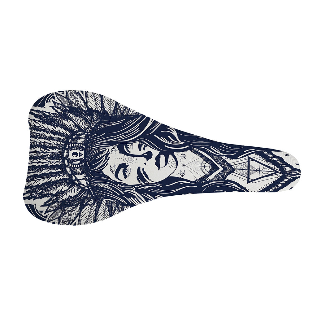 Tribal Native Indian Girl Print Bicycle Seat Cover