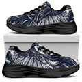 Tribal Native Indian Girl Print Black Chunky Shoes