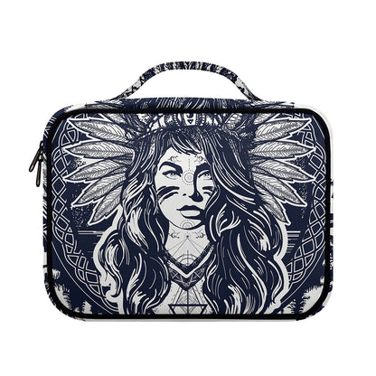 Tribal Native Indian Girl Print Briefcase Bible Bag