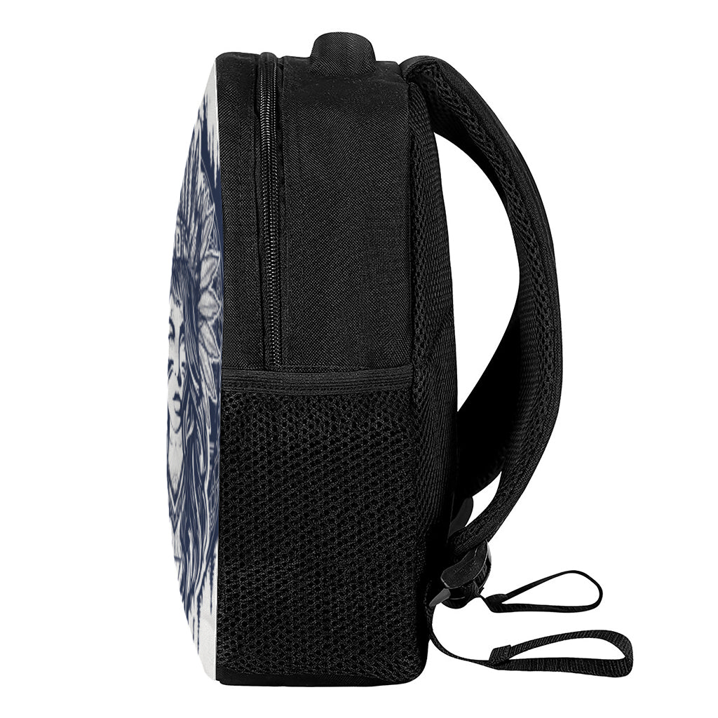Tribal Native Indian Girl Print Casual Backpack