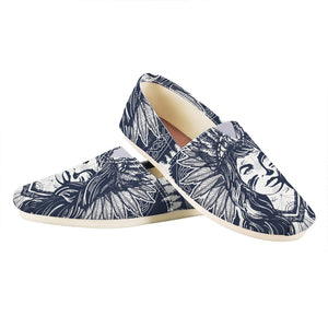 Tribal Native Indian Girl Print Casual Shoes
