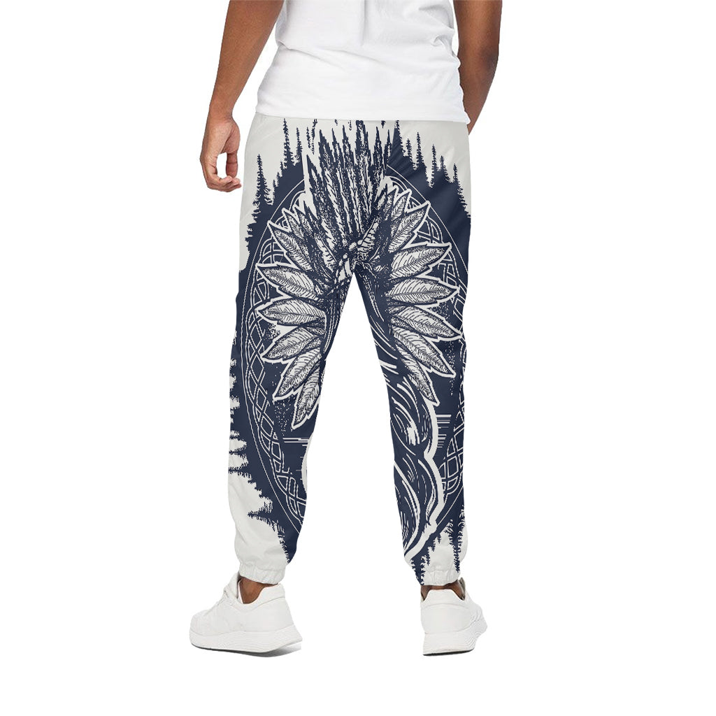 Tribal Native Indian Girl Print Cotton Pants