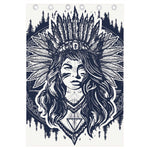 Tribal Native Indian Girl Print Curtain