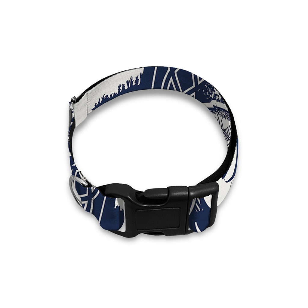 Tribal Native Indian Girl Print Dog Collar