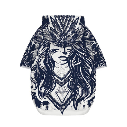 Tribal Native Indian Girl Print Dog Zip Up Hoodie