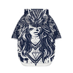 Tribal Native Indian Girl Print Dog Zip Up Hoodie