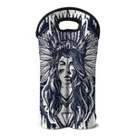 Tribal Native Indian Girl Print Double Neoprene Wine Tote