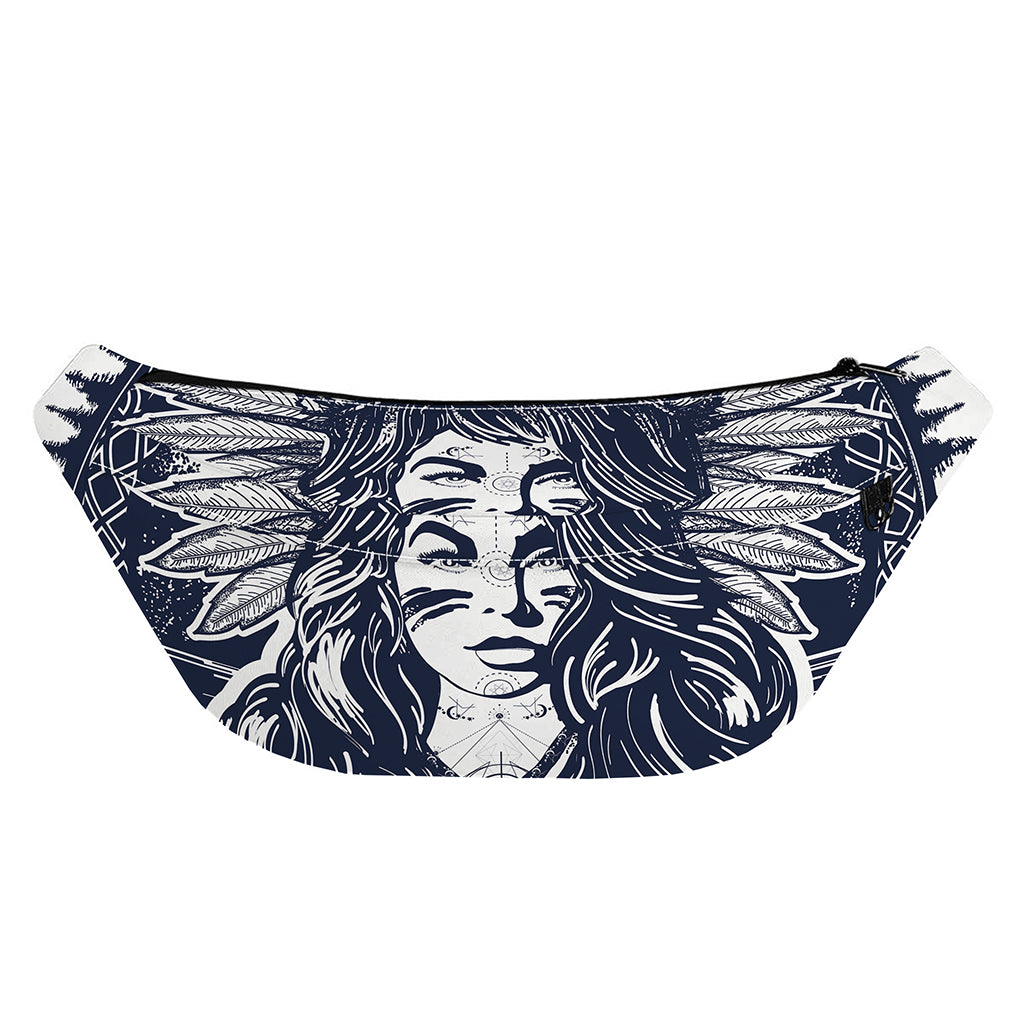 Tribal Native Indian Girl Print Fanny Pack