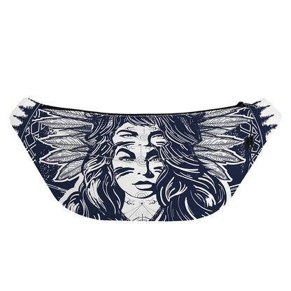 Tribal Native Indian Girl Print Fanny Pack