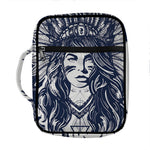 Tribal Native Indian Girl Print Front Pocket Bible Bag
