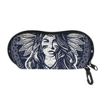 Tribal Native Indian Girl Print Glasses Case