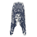 Tribal Native Indian Girl Print Hammer Pants