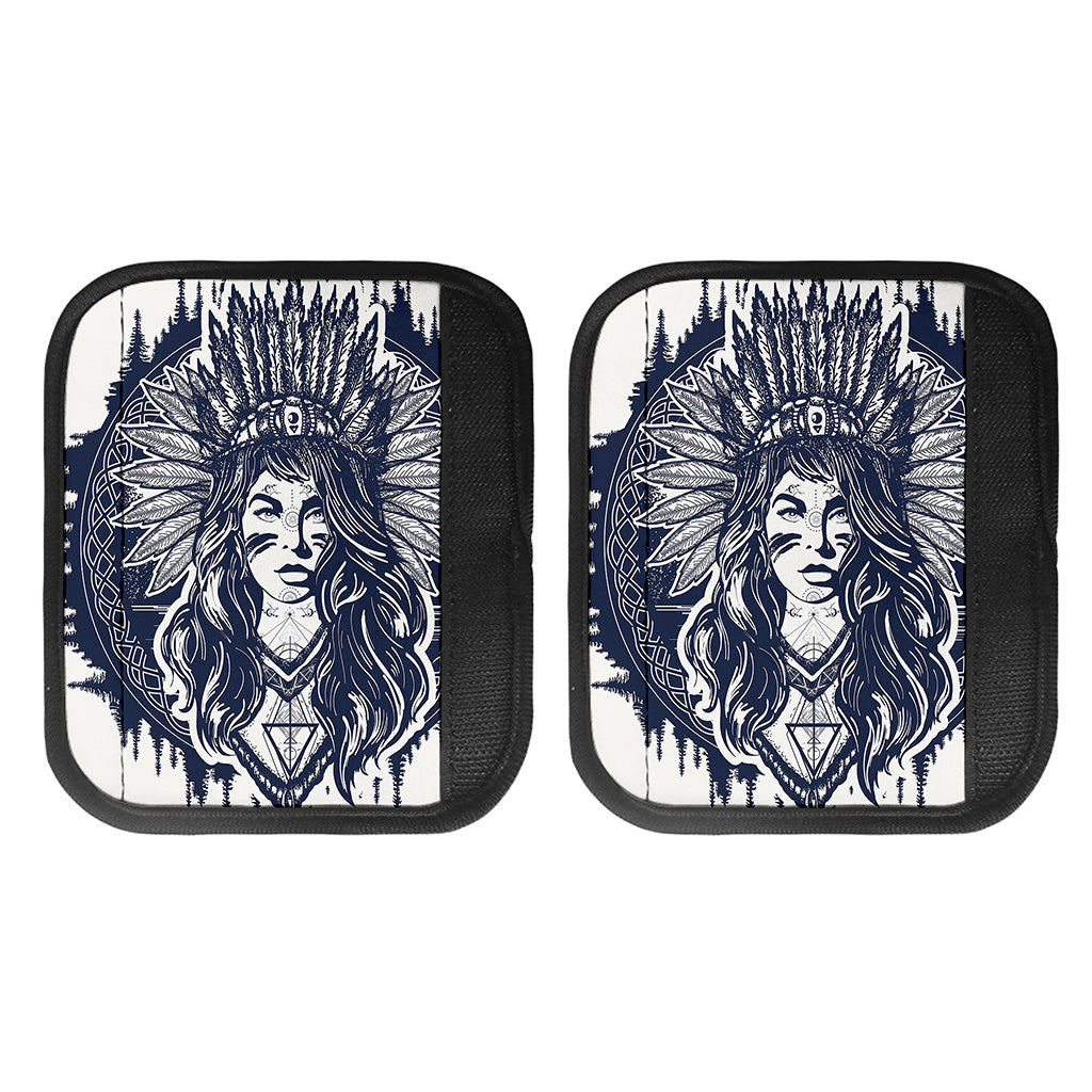 Tribal Native Indian Girl Print Handle Covers