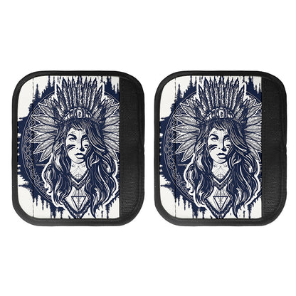 Tribal Native Indian Girl Print Handle Covers