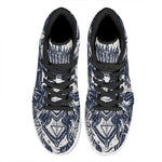 Tribal Native Indian Girl Print High Top Leather Sneakers