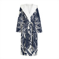Tribal Native Indian Girl Print Hooded Bathrobe