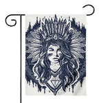Tribal Native Indian Girl Print House Flag